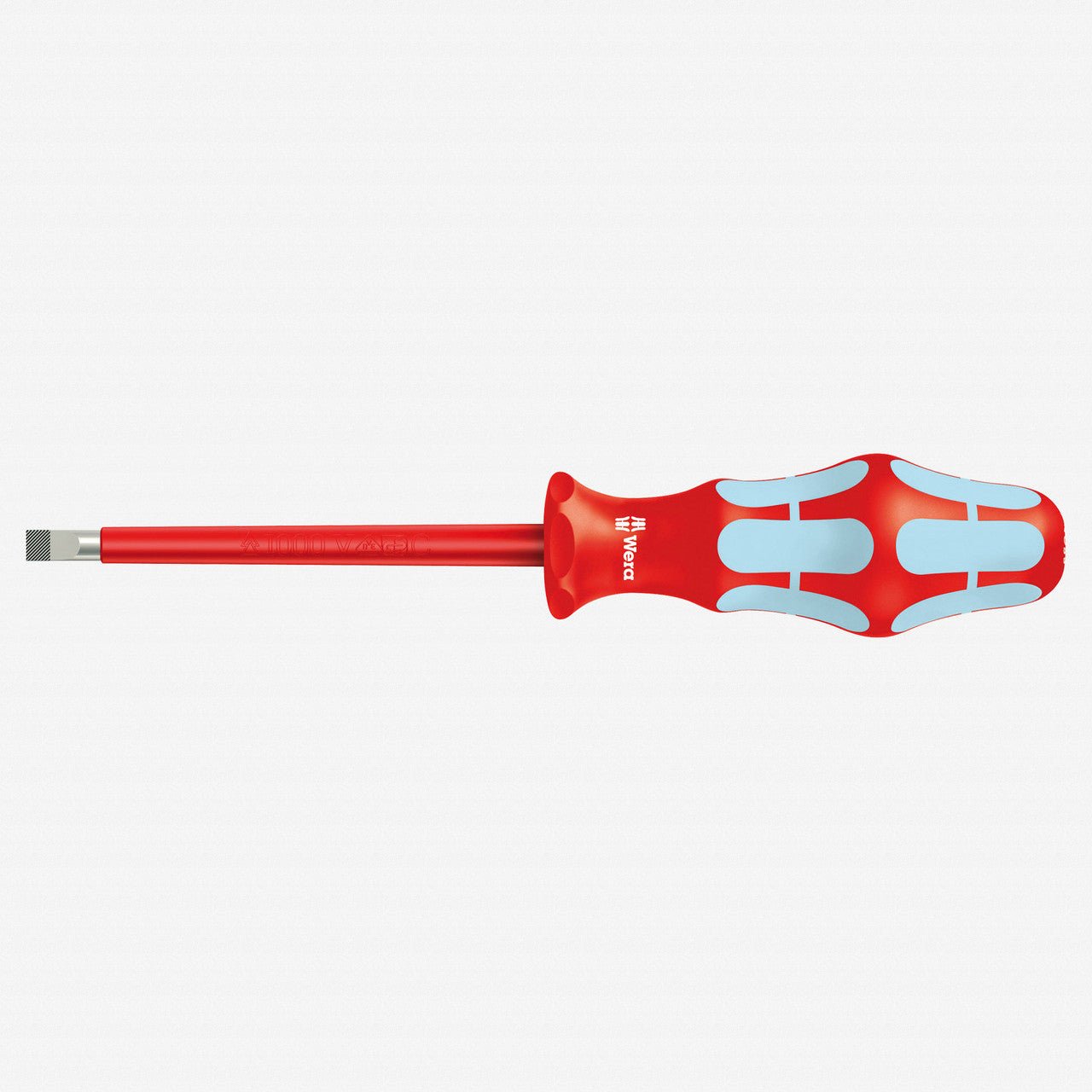 Wera 022731 Kraftform Plus VDE Stainless Steel Slotted Screwdriver, 4.0 x 100mm