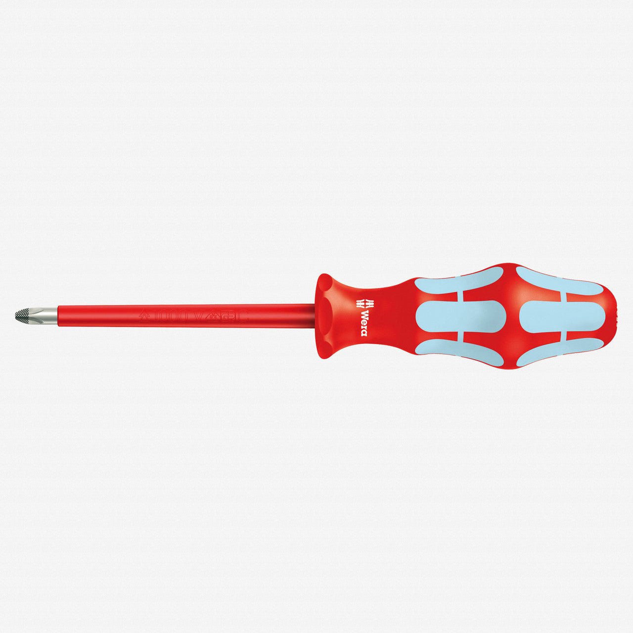 Wera 022734 Kraftform Plus VDE Stainless Steel Phillips Screwdriver, #2 x 100mm