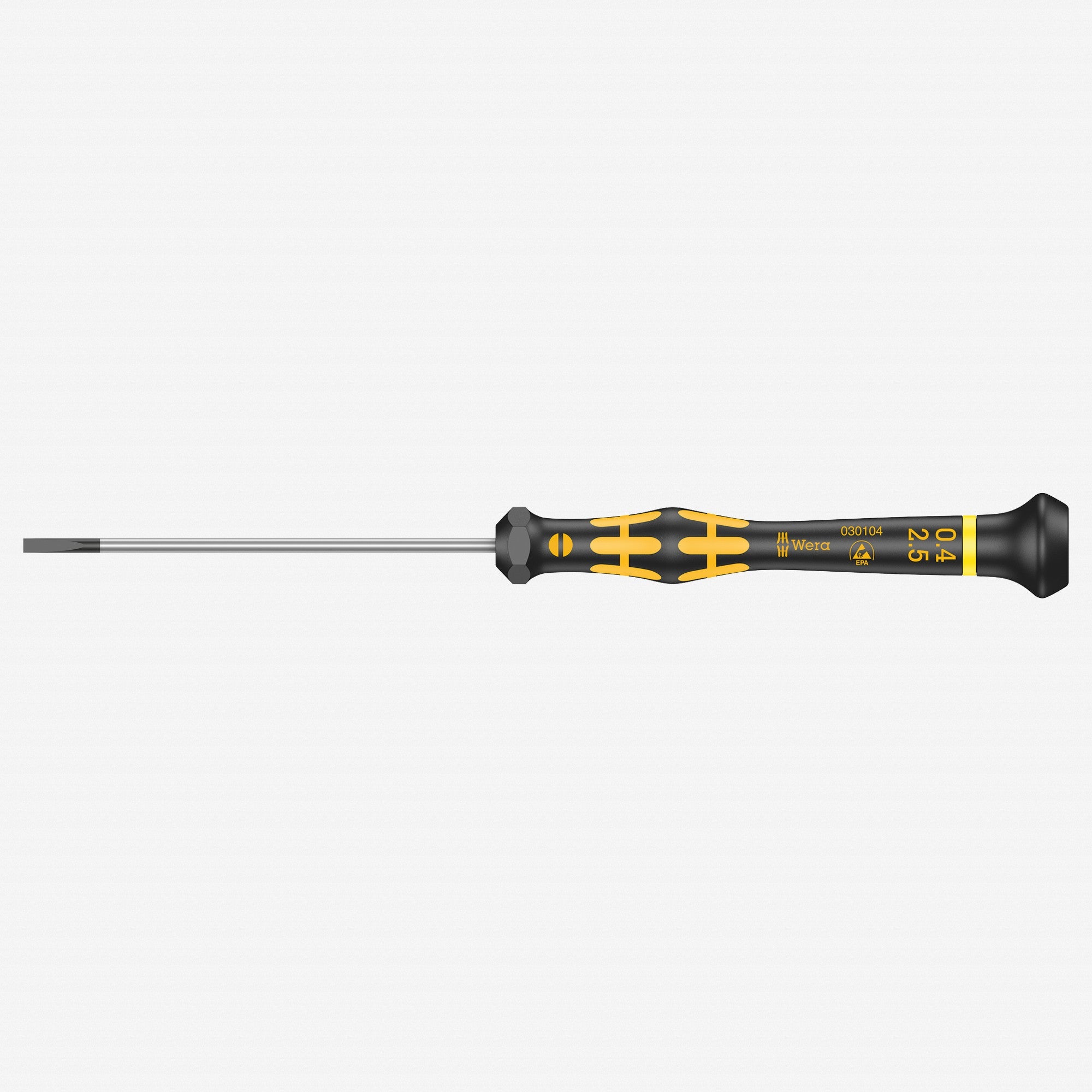 Wera 030104 2.5 x 80mm ESD Safe Slotted Precision Screwdriver