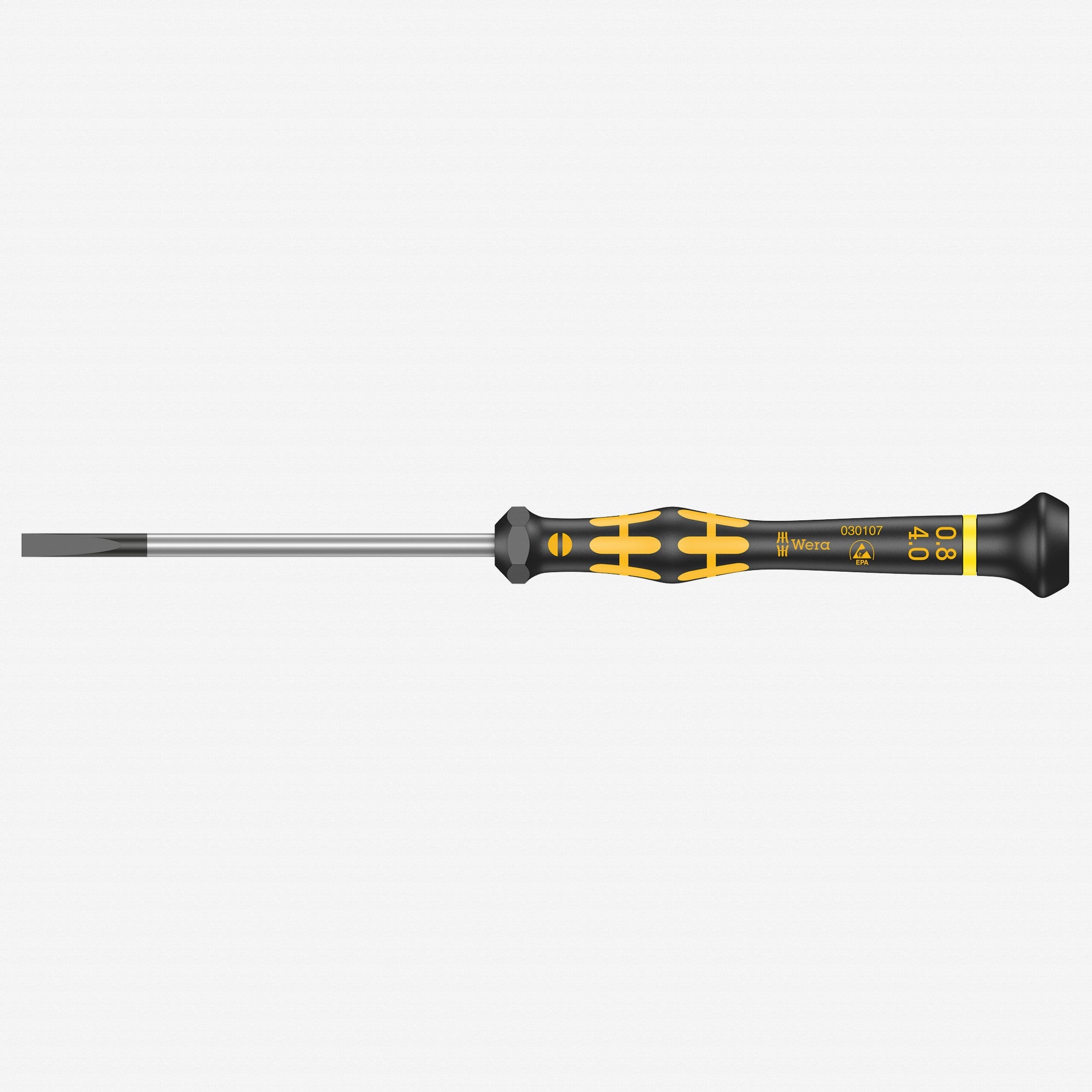 Wera 030107 4 x 80mm ESD Safe Slotted Precision Screwdriver
