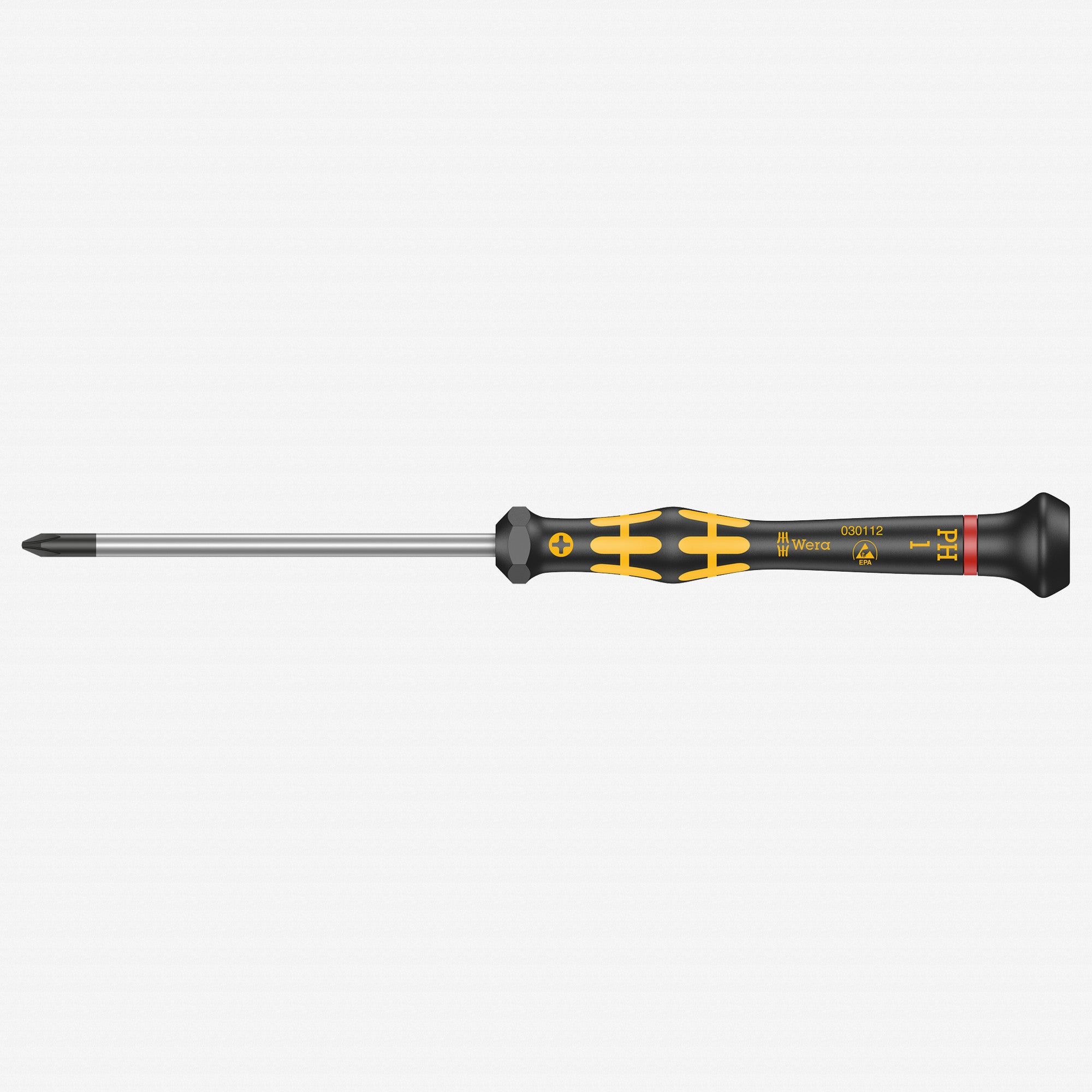 Wera 030112 PH #1 x 80mm ESD Safe Phillips Precision Screwdriver