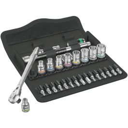 Wera 05004018001 1/4" Drive Zyklop Metal Ratchet Set - 28 Pieces