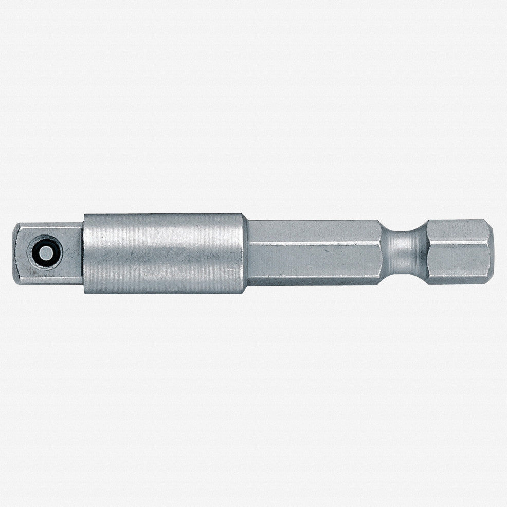 Wera 050205 Male 1/4" Hex to Male 1/4" Square Drive Power Tool Adaptor - 50mm