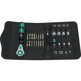 Wera 05051045001 1/4" Drive Ratchet Bit - 26 Pieces