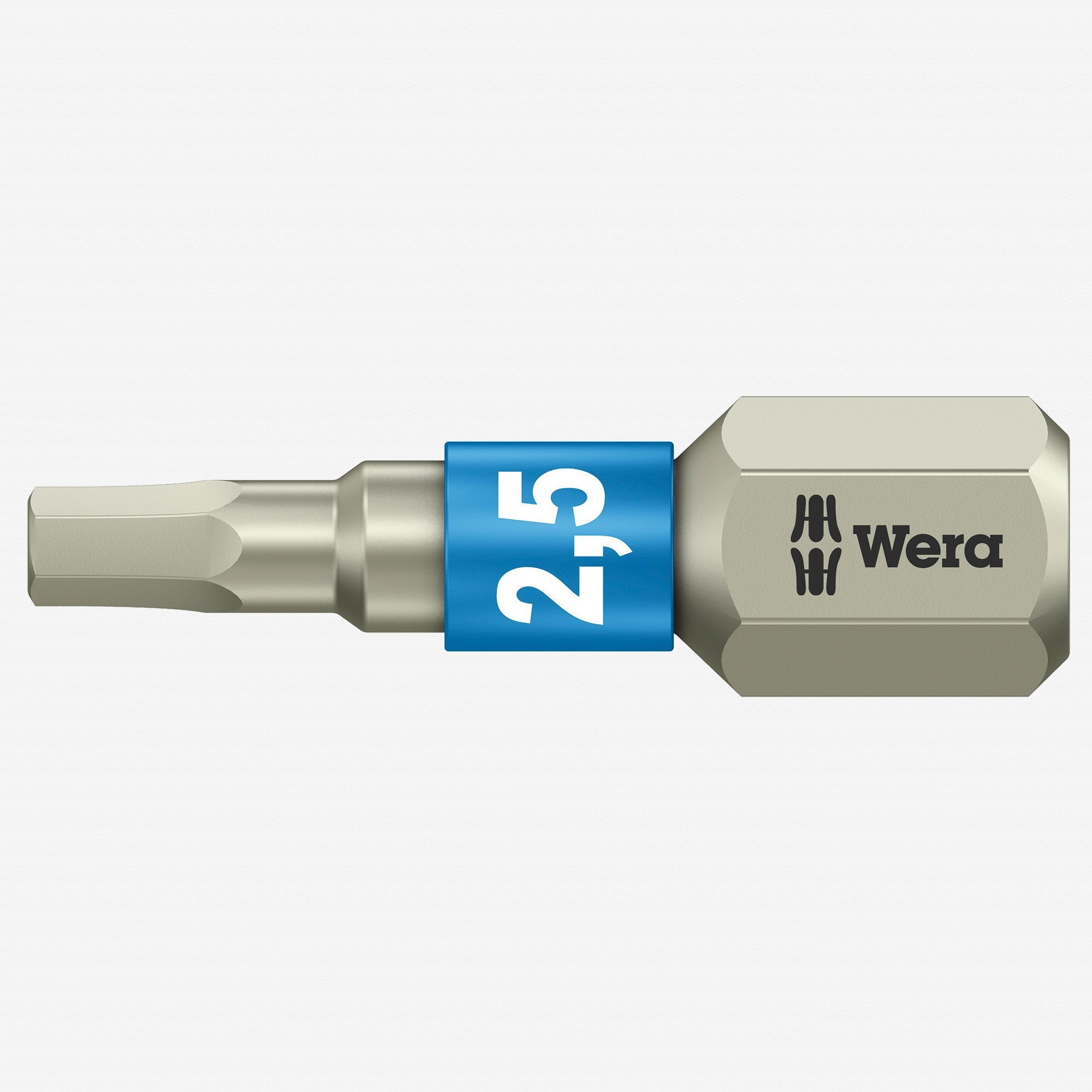 Wera 071072 2.5 x 25mm Stainless Steel Hex Torsion Insert Bit