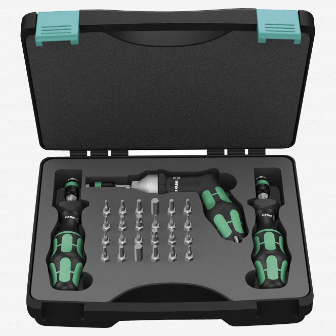 Wera 074739 Adjustable Torque Screwdriver Set, 0.3 - 6 Nm, 27 Pieces