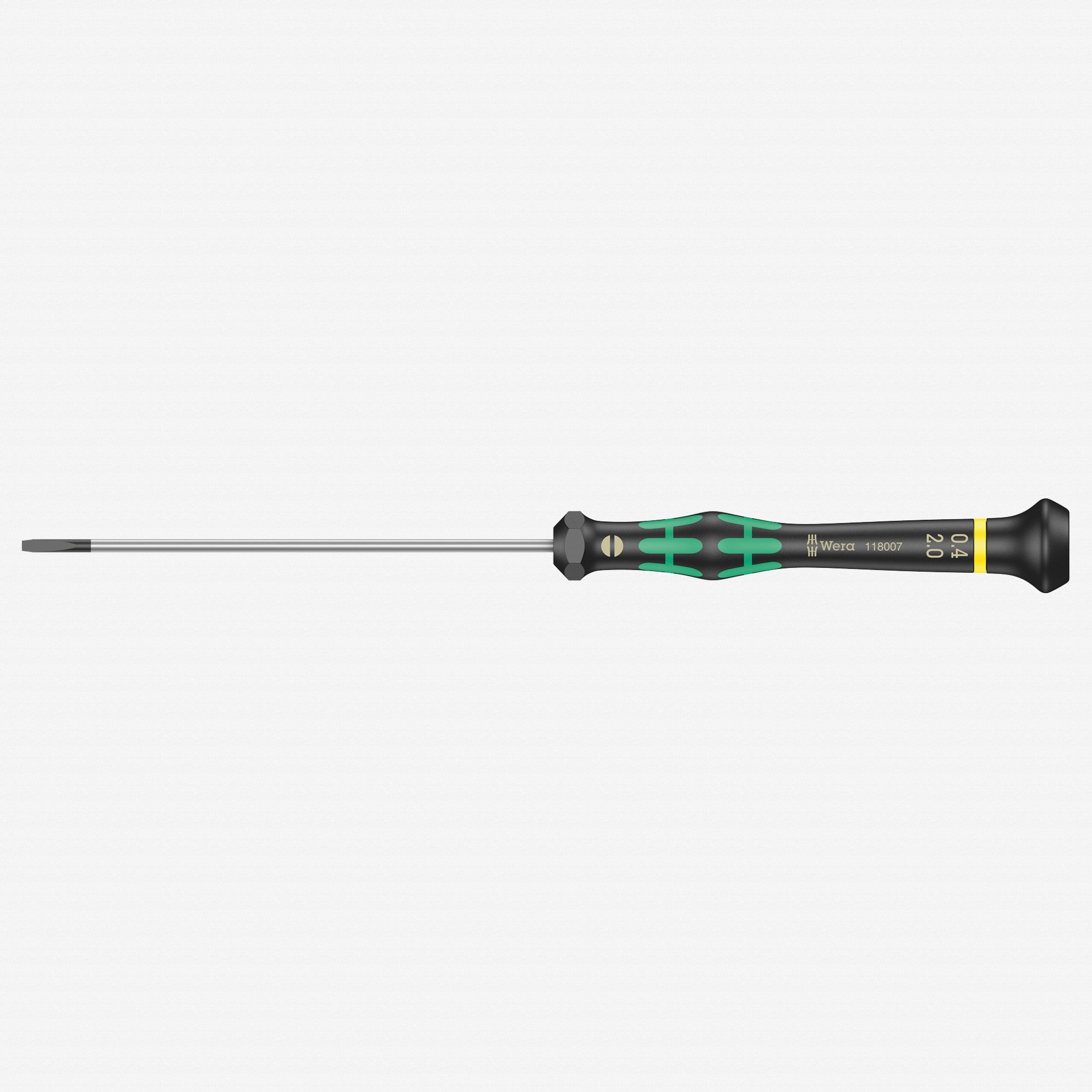 Wera 118007 2 x 100mm Kraftform Micro Slotted Precision Screwdriver