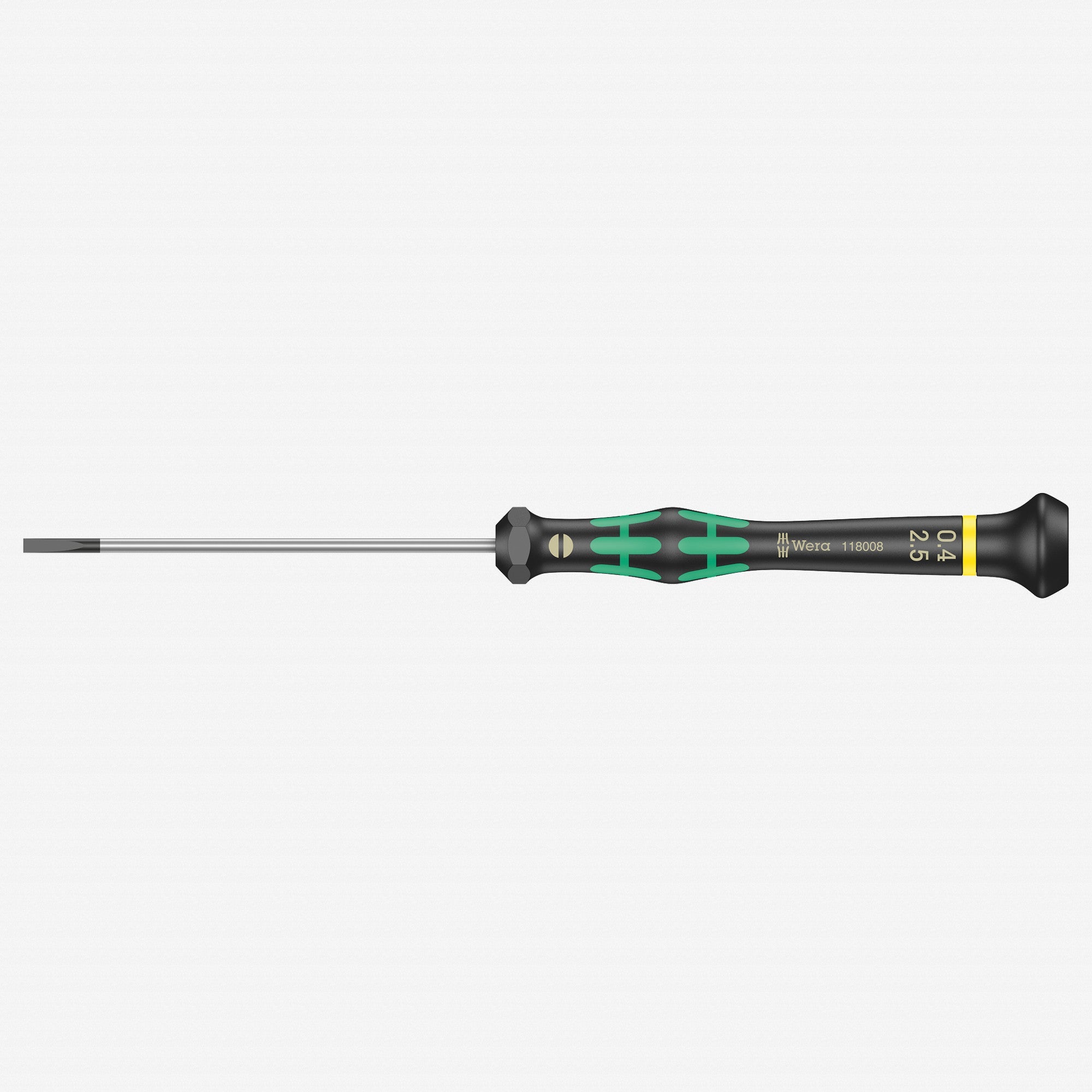 Wera 118008 2.5 x 80mm Kraftform Micro Slotted Precision Screwdriver