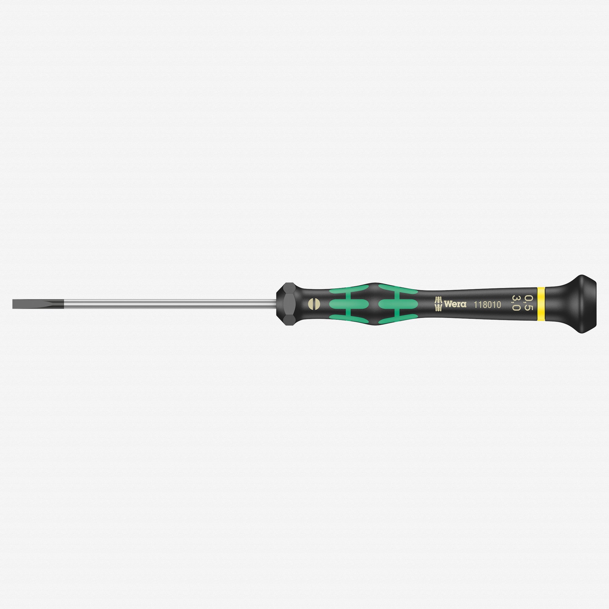 Wera 118010 3 x 80mm Kraftform Micro Slotted Precision Screwdriver