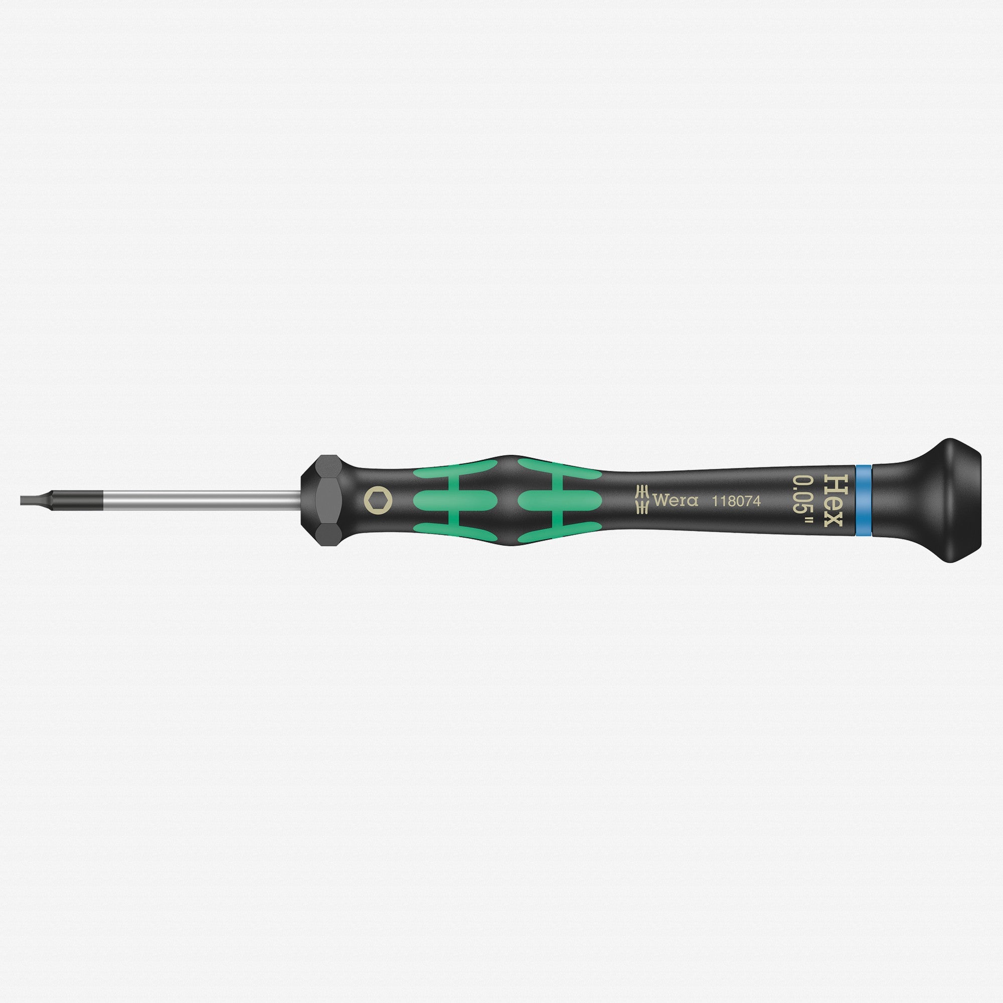 Wera 118074 0.05" x 40mm Kraftform Micro Hex Precision Screwdriver