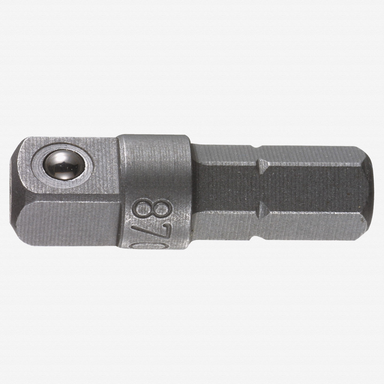 Wera 136000 Male 1/4" Hex to Male 1/4" Square Drive Adaptor