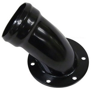 2-1/4" OD Bolt On Gas Tank Fill Hose Inlet Fitting (80° Angle)