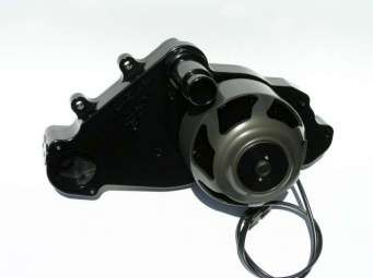 Meziere WP319S Electric Water Pump - LS Engines 55GPM - Black - W/ Idler Pulley