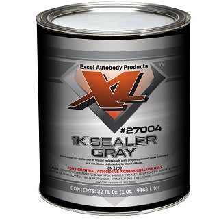 X-L 27004 1K Gray Sealer Quart - low-build primer for quick touch-up