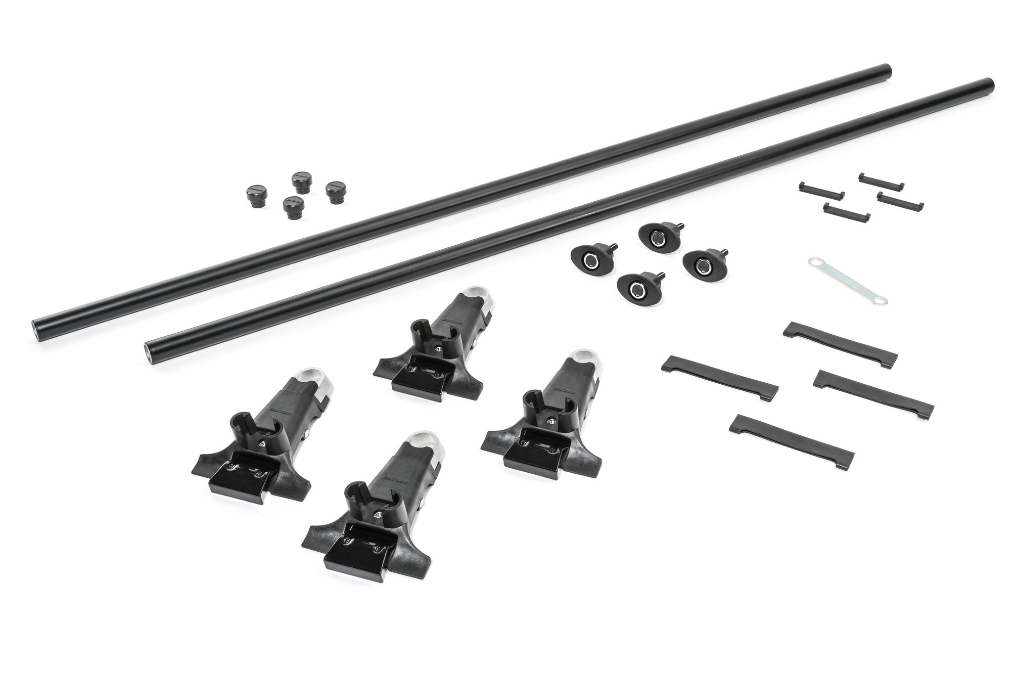 Yakima Round Bar Rack with 1A Raingutter Mounts System for 18-26 Jeep Wrangler JL