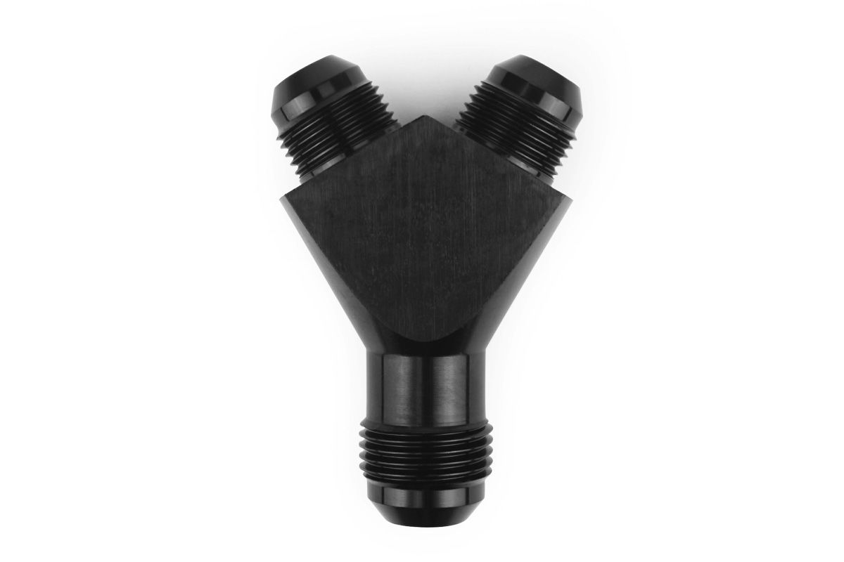 RaceFlux -6AN to 2x -4AN Male Flare Y-Adapter Fitting