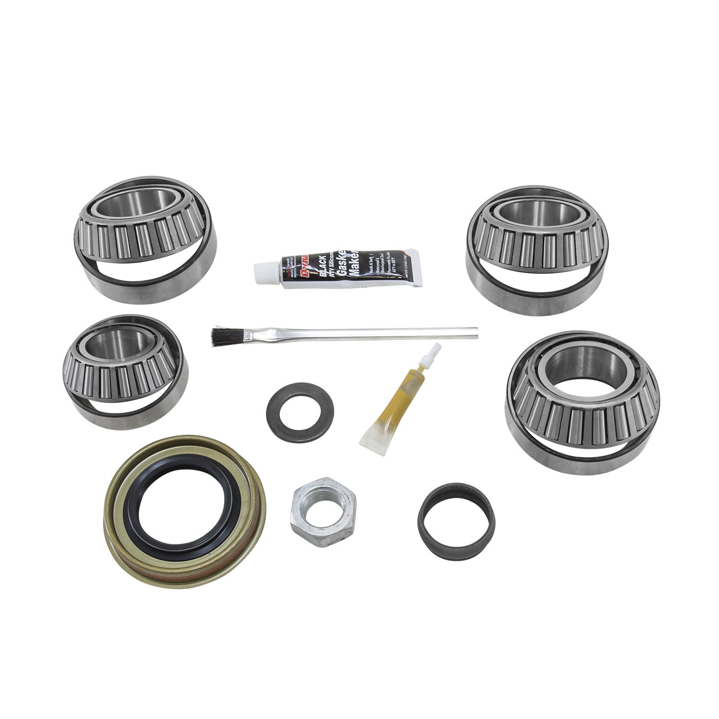 Yukon Gear & Axle BK D44-JK-STD Ring & Pinion Install Kit w/ Bearings for 07-18 Jeep Wrangler JK (non-Rubicon) with Dana 44 Rear Axle